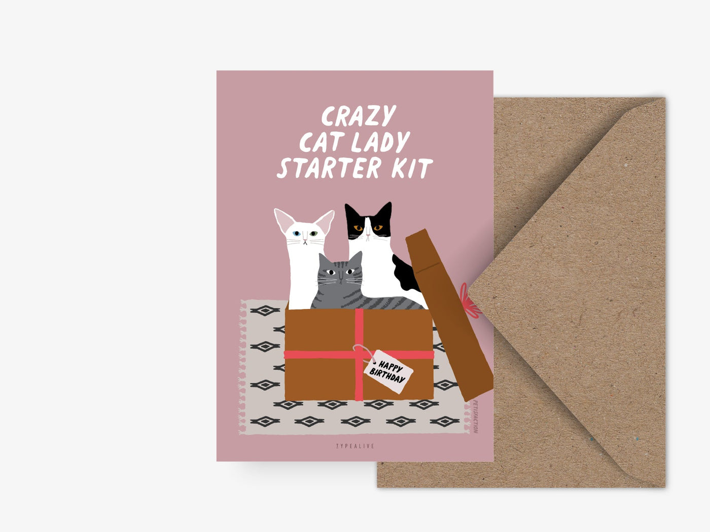 Postkarte / Petisfaction "Cats" Birthday Kit