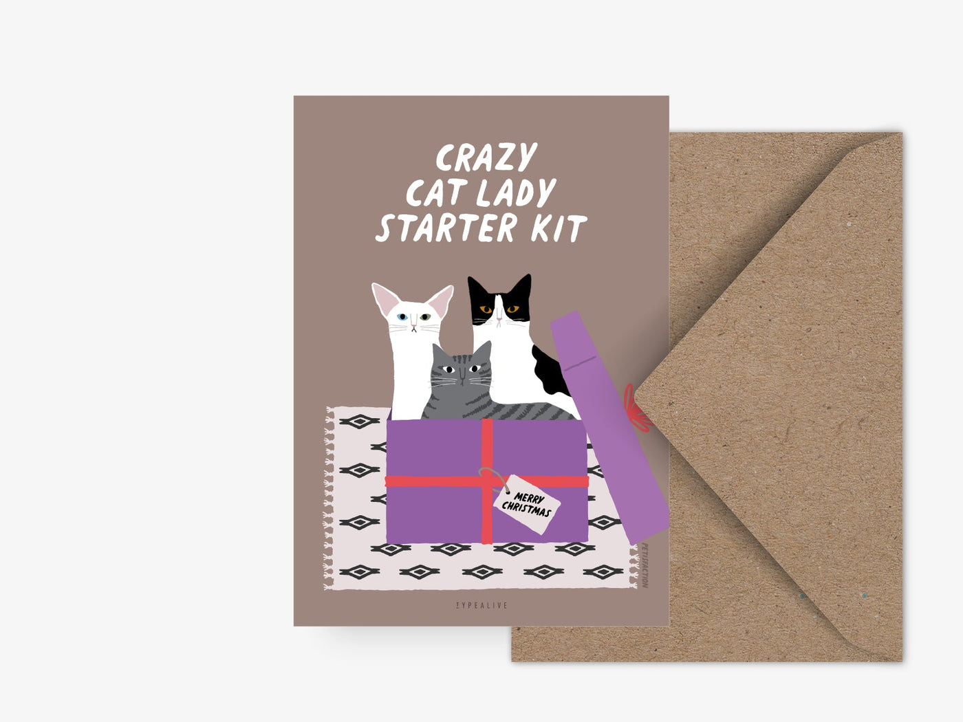 Postkarte / Petisfaction "Cats" Christmas Kit