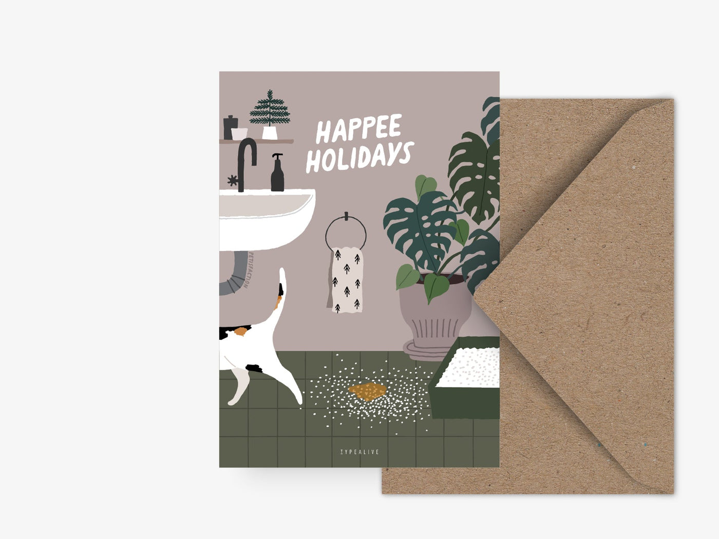 Postkarte / Petisfaction "Cats" Happee Holidays