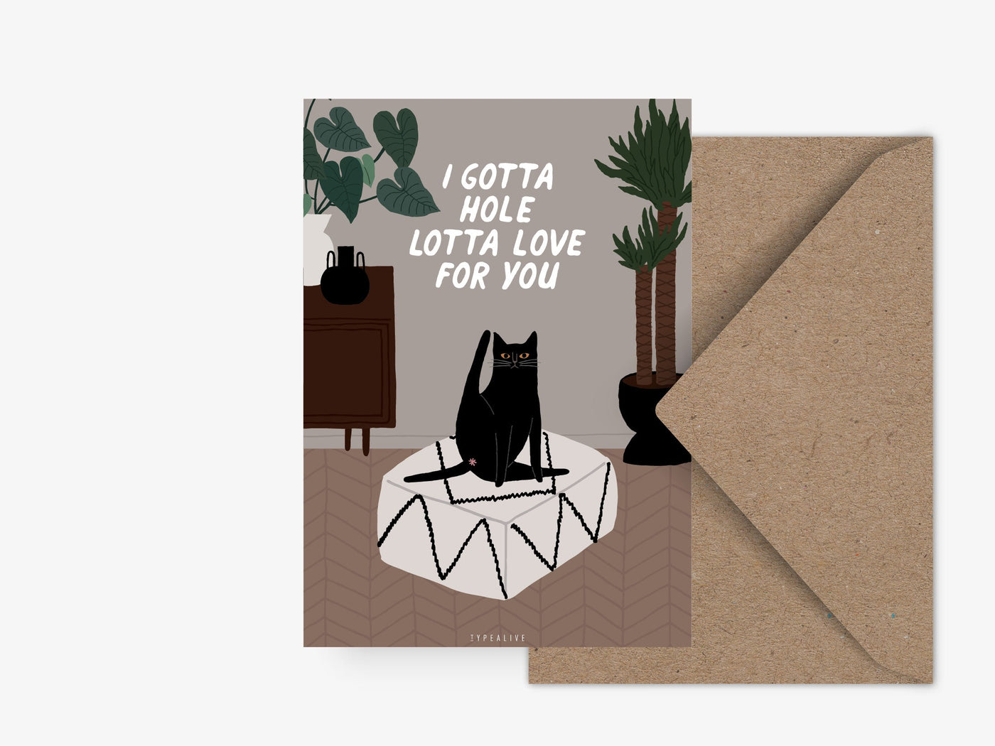 Postkarte / Petisfaction "Cats" Hole Lotta Love