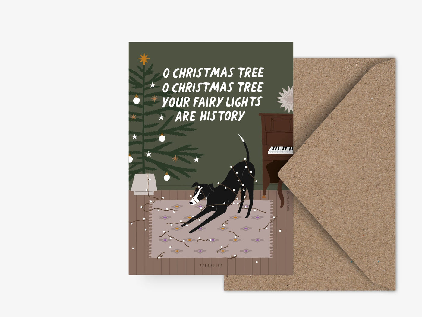 Postkarte / Petisfaction "Dogs" Fairy Lights