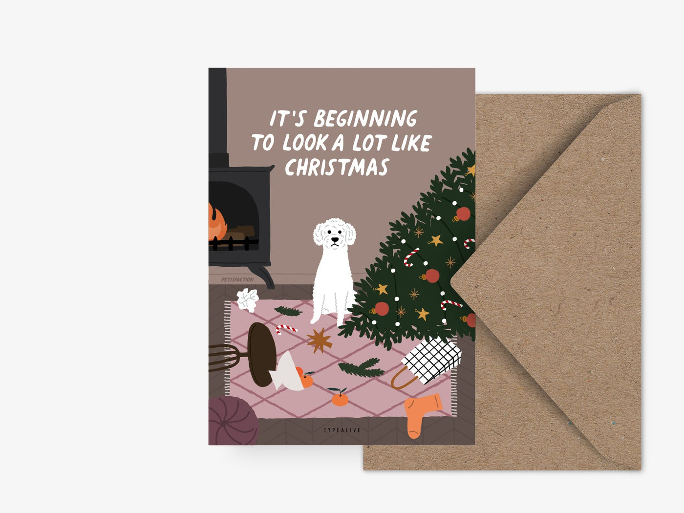 Postkarte / Petisfaction "Dogs" Like Christmas