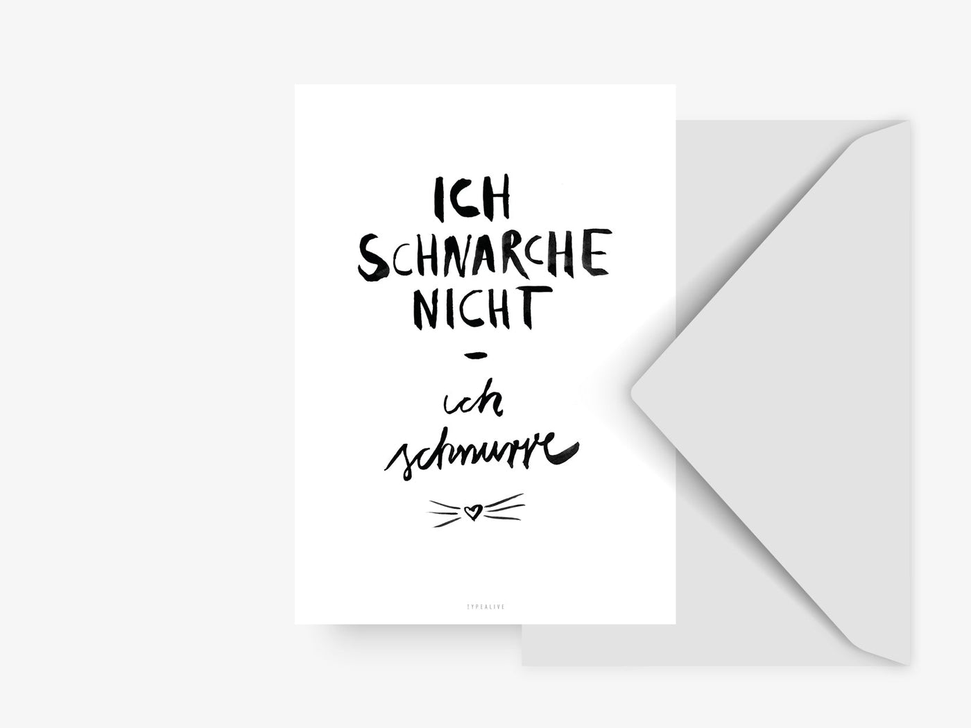 Postkarte / Ich Schnurre