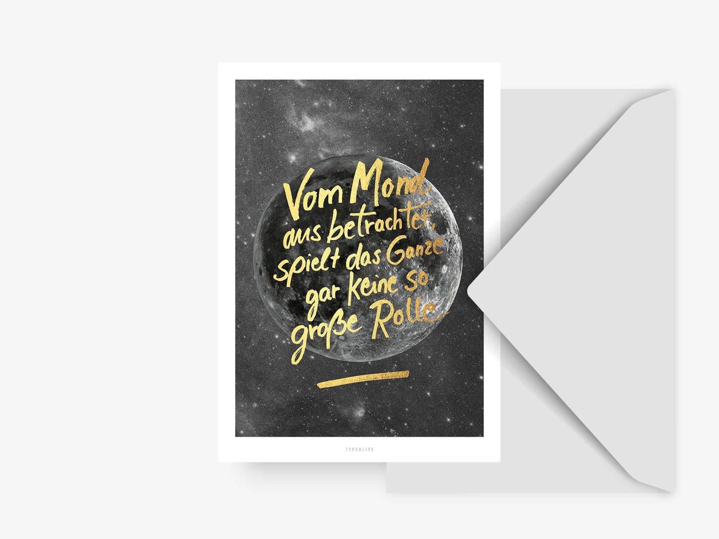 Postkarte / Mond No. 2