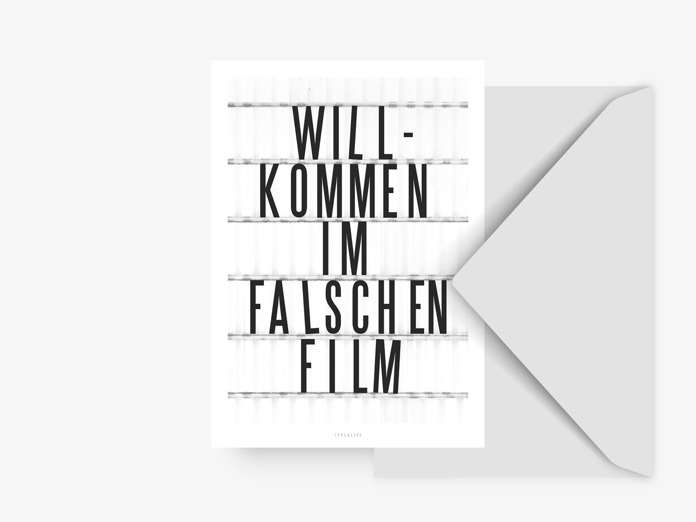 Postkarte / Falscher Film