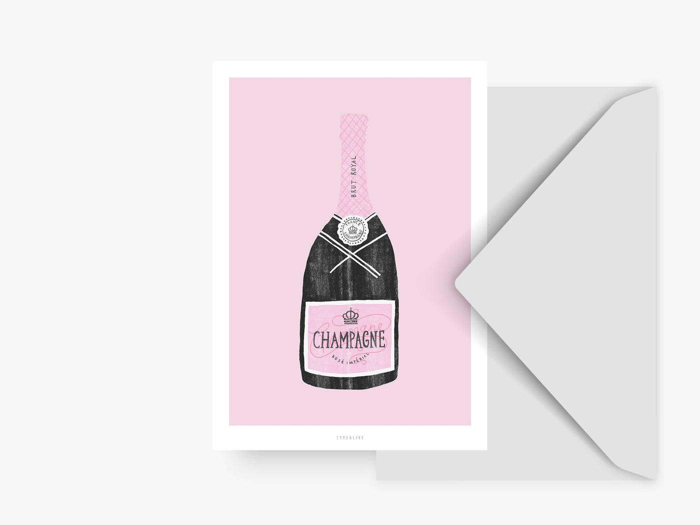 Postkarte / Champagne