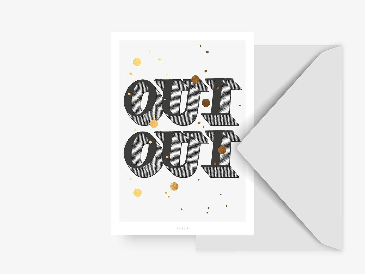 Postkarte / Oui Oui