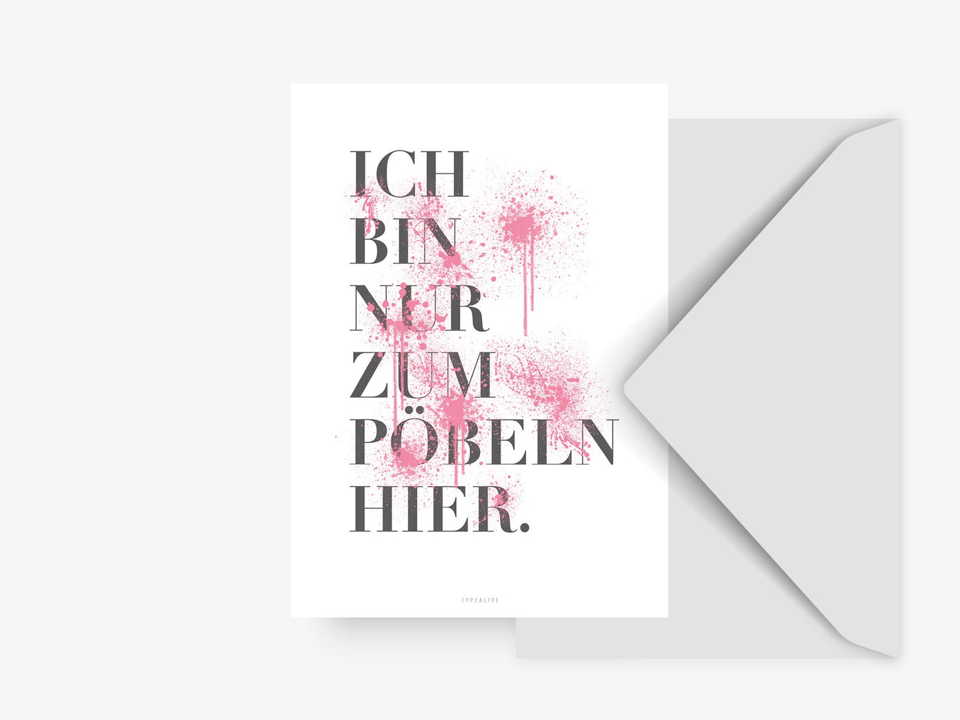 Postkarte / Pöbeln