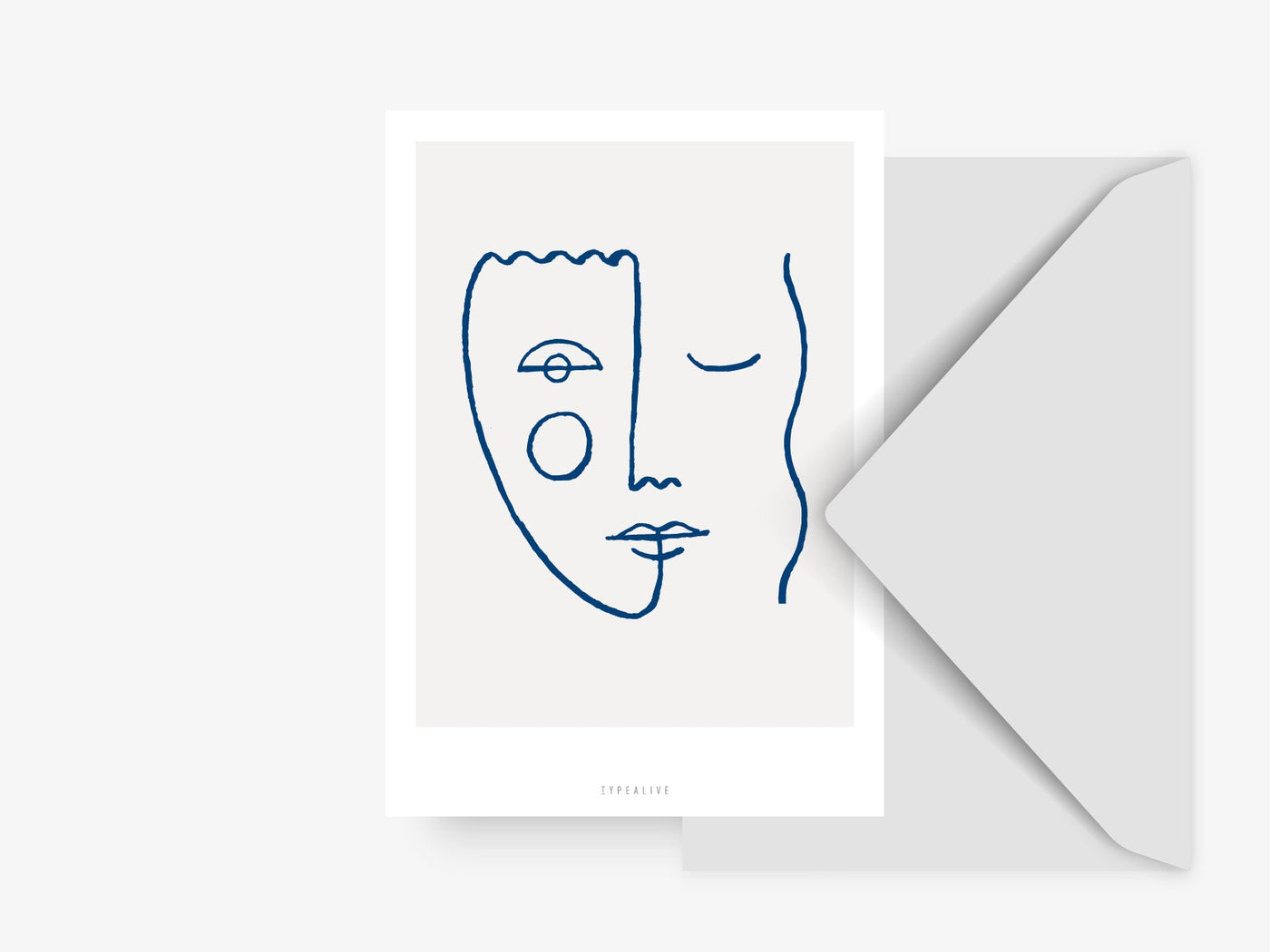 Postkarte / Faces No. 2