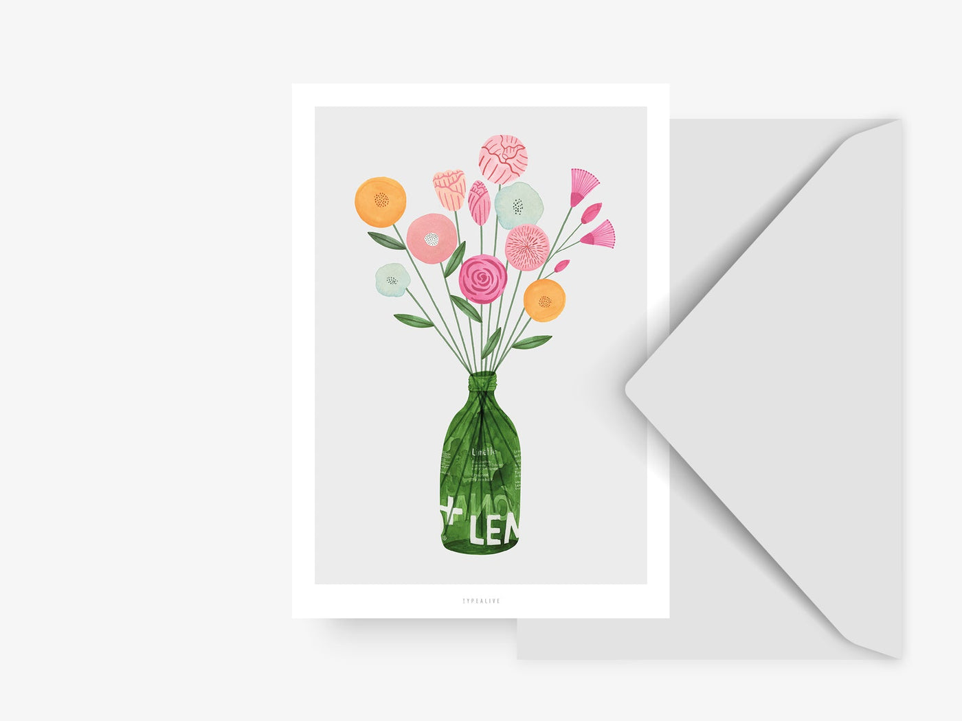 Postkarte / Summerbottle