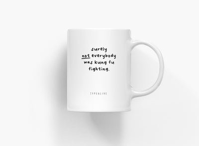 typealive - Tasse aus Keramik / Kung Fu Fighting