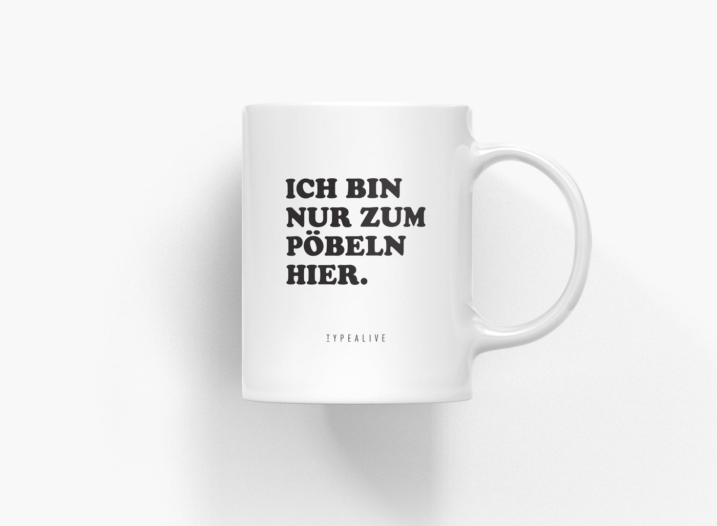 typealive - Tasse aus Keramik / Pöbeln