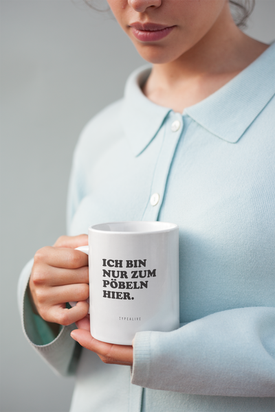 typealive - Tasse aus Keramik / Pöbeln