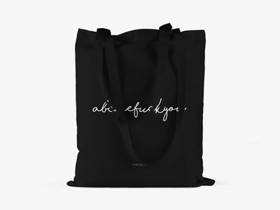 typealive - Baumwolltasche / Abcdefuckyou