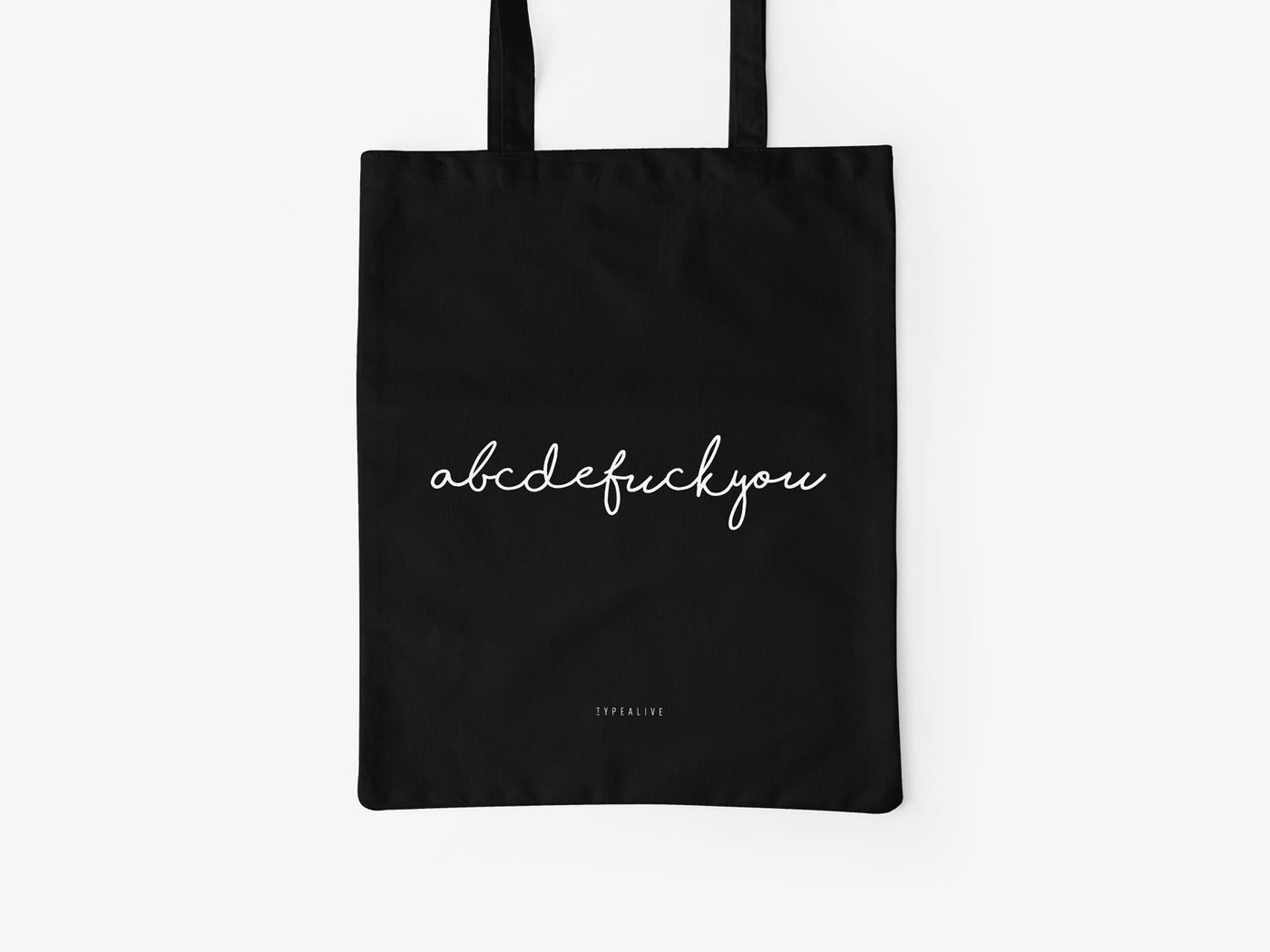 typealive - Baumwolltasche / Abcdefuckyou