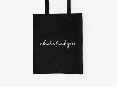 typealive - Baumwolltasche / Abcdefuckyou