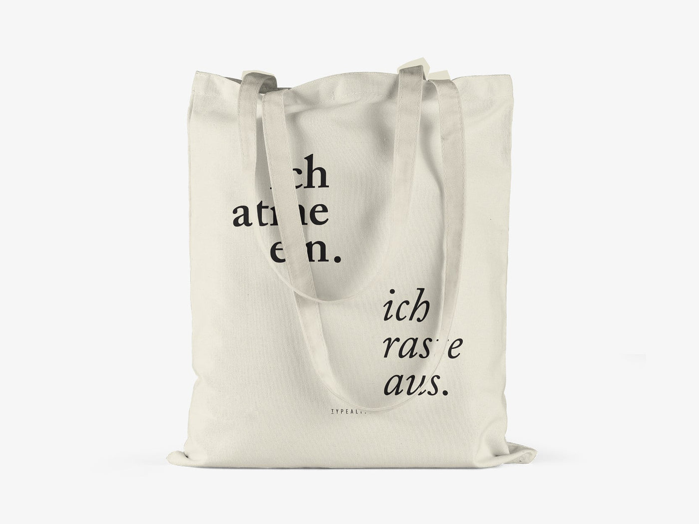 typealive - Baumwolltasche / Ich Atme Ein