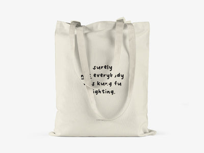 typealive - Baumwolltasche / Kung Fu Fighting