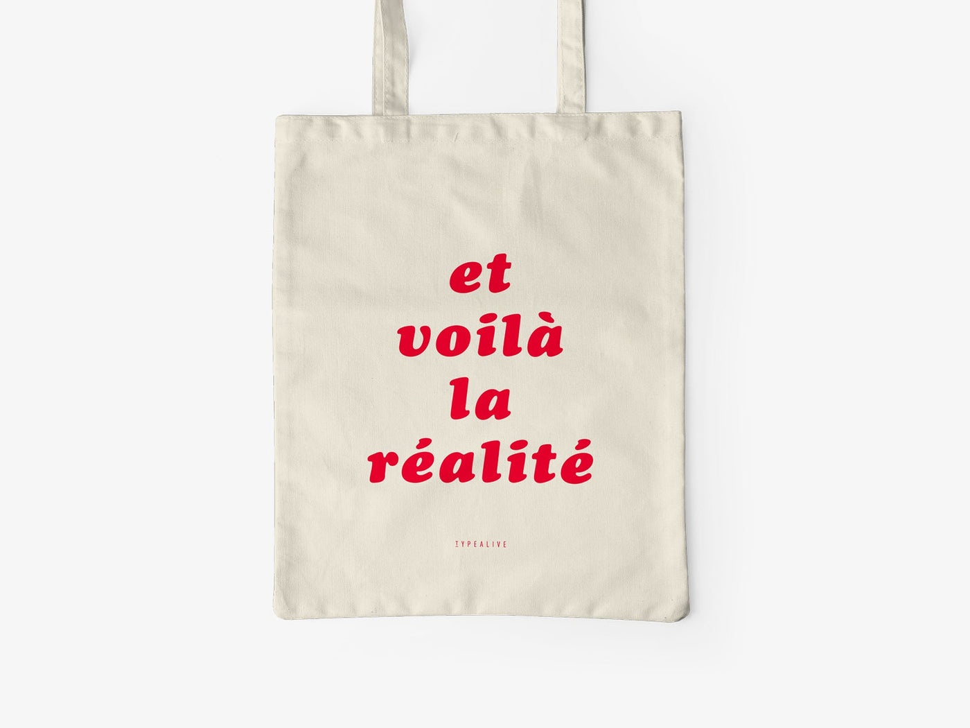 typealive - Baumwolltasche / Réalité "natur"