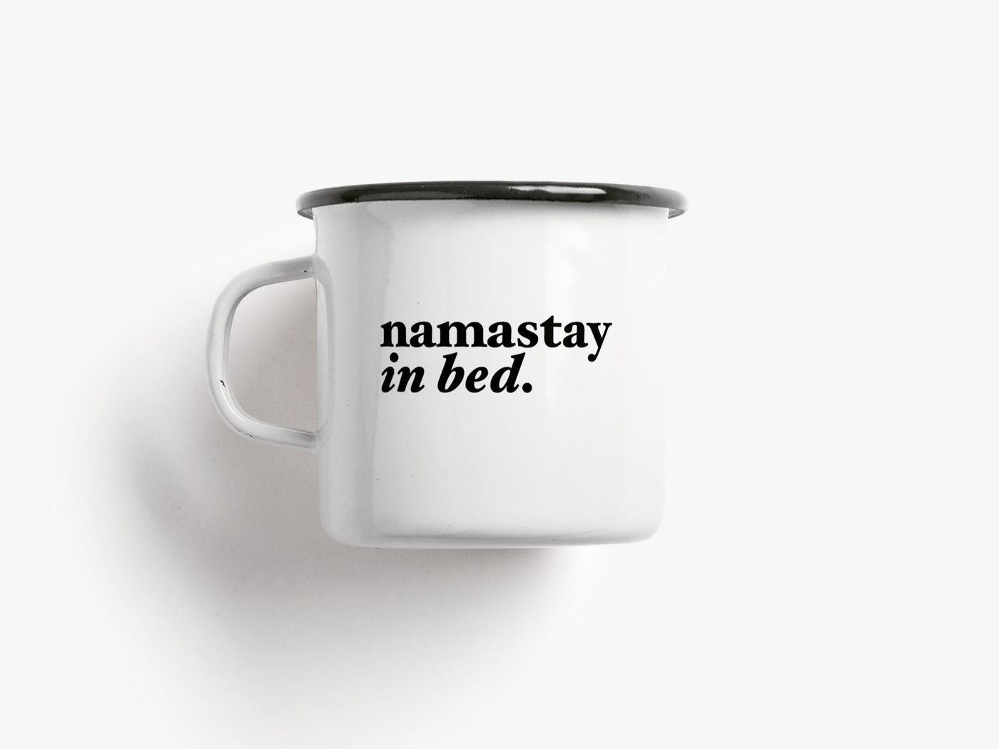 typealive - Tasse aus Emaille / Namastay