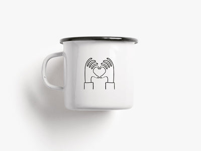 typealive - Tasse aus Emaille / Love You A Latte